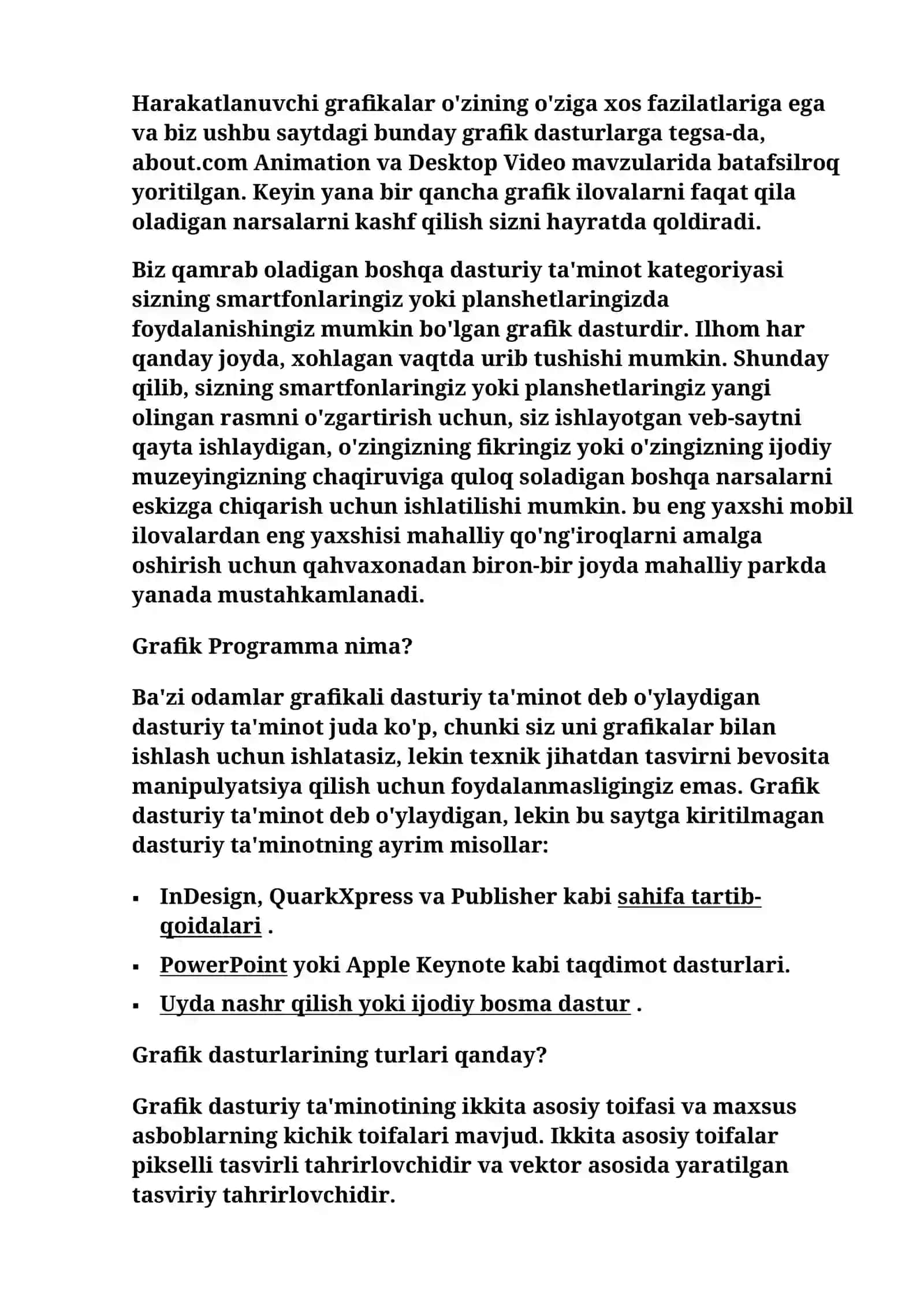 Graphical design software tools 2
