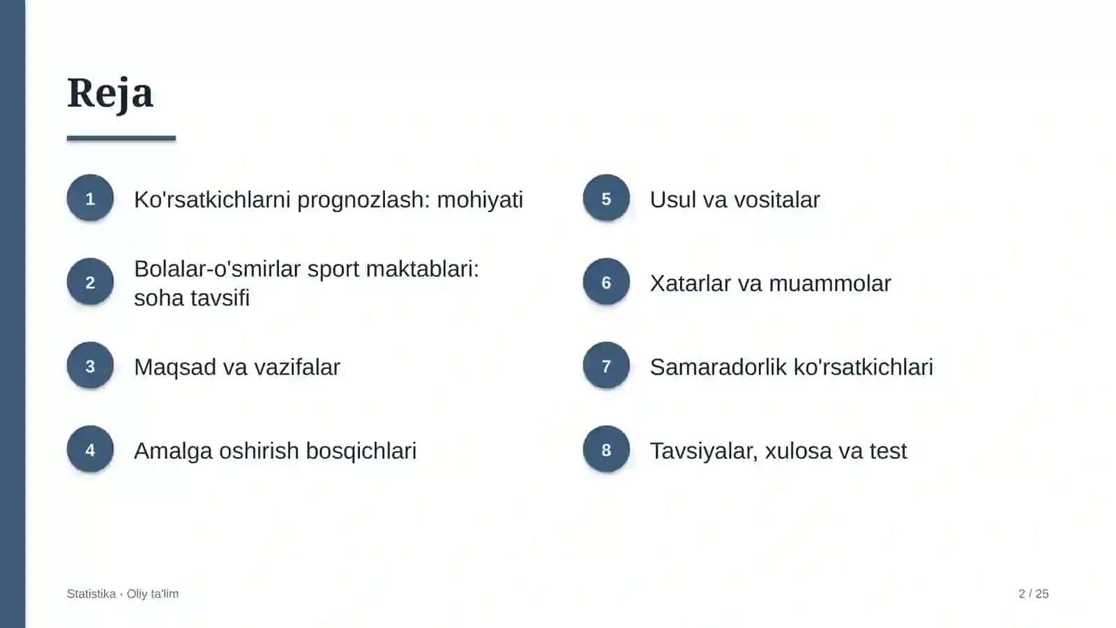 bolalar o'smirlar sport maktablarida ko'rsatkichlarni prognozlash 3414 2