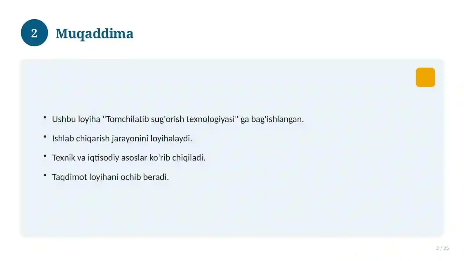 Tomchilatib sug'orish texnologiyasi 2