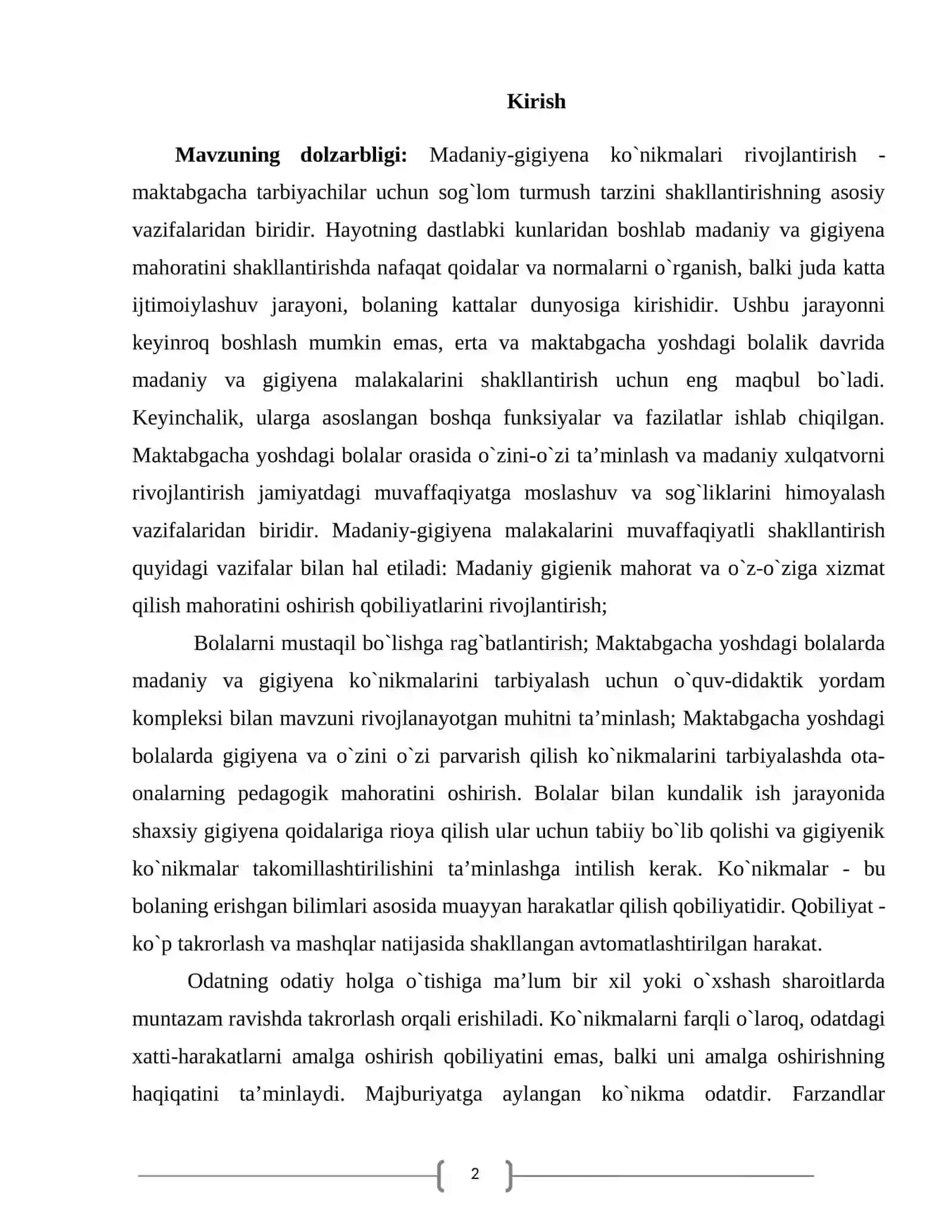 Maktabgacha yoshdagi bolalarni gigienik vositalardan foydalanishga o’rgatish 2