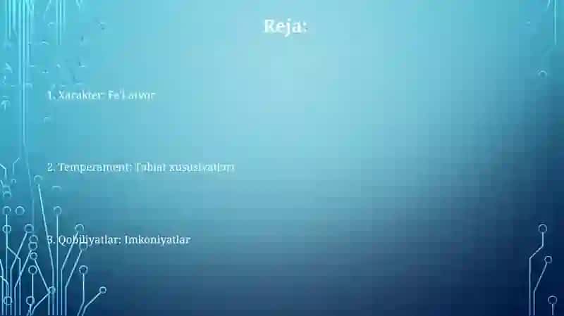 Shaxsning psixologik xususiyatlari 2