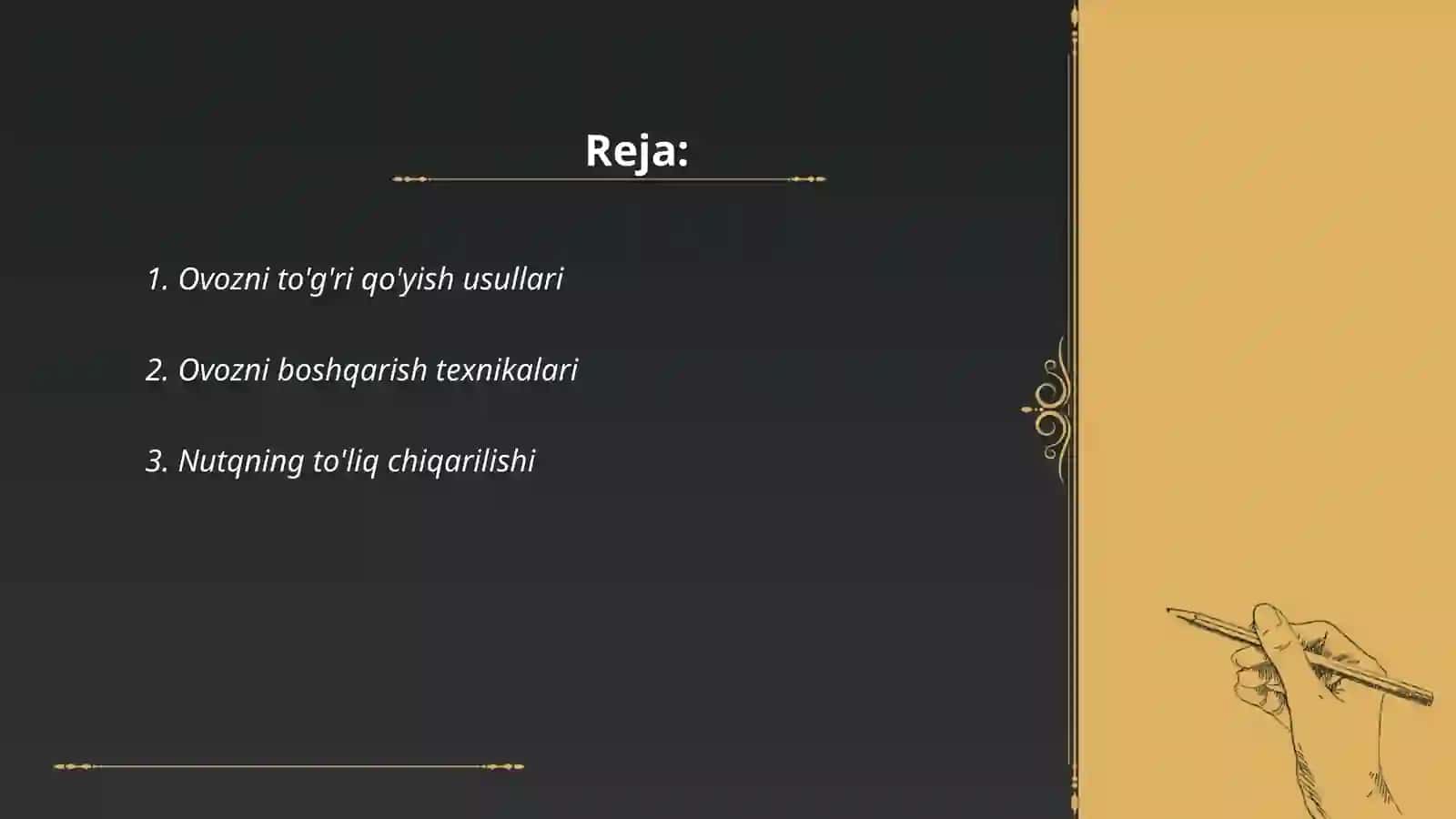 Ovoz buzilishlarini bartaraf etish 2