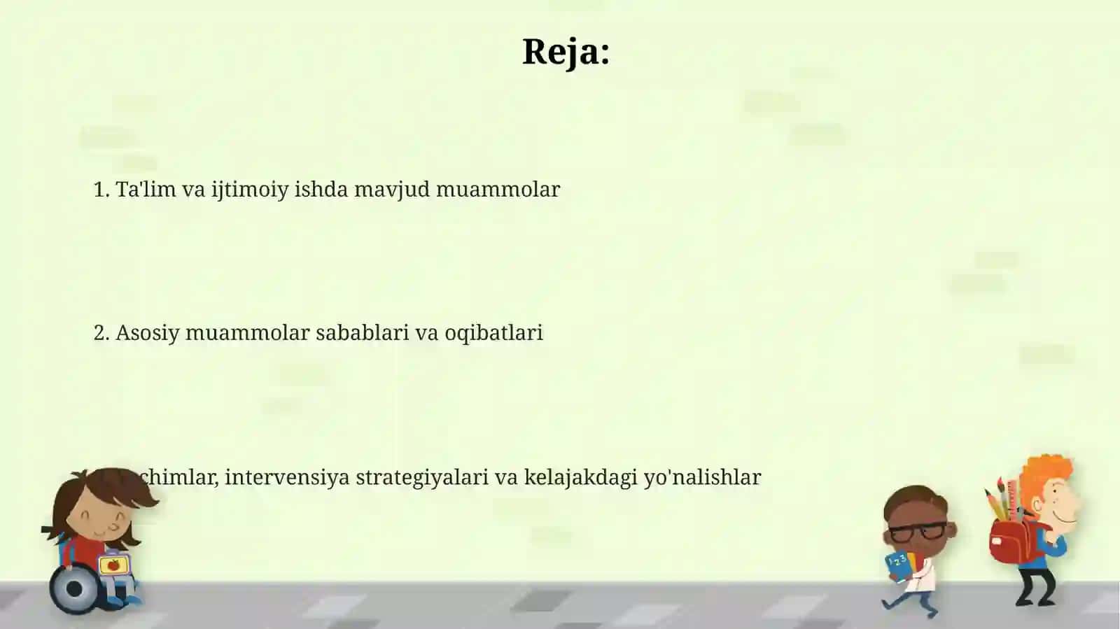 Ta'limdagi muammolar va maktabda ijtimoiy ish 2
