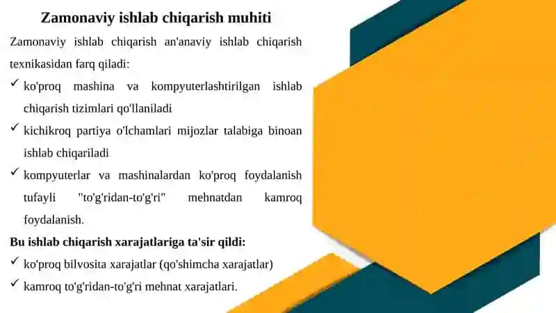 XARAJATLARNI HISOBLASHNING MUQOBIL TAMOYILLARI 2