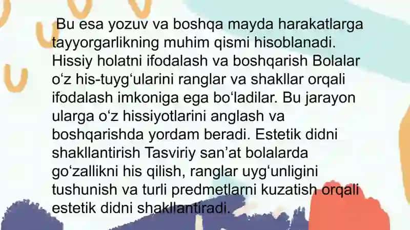 Tasviriy Faoliyat 2