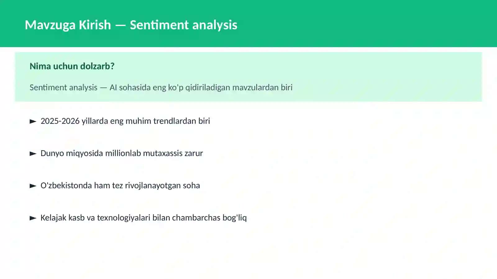 Sentiment analysis 2
