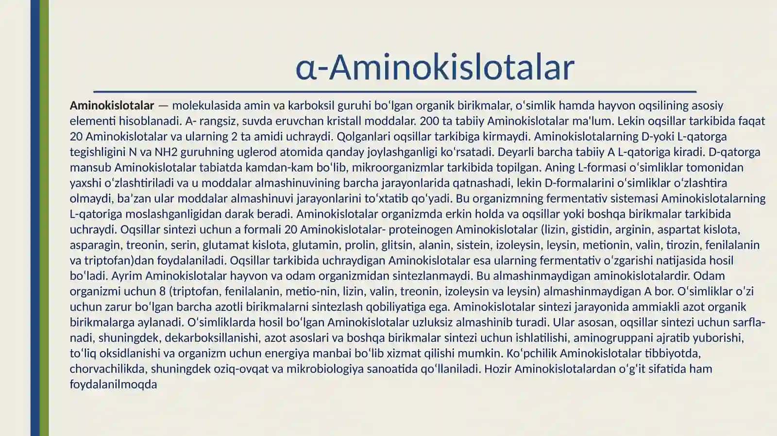 α-Aminokislotalar 2