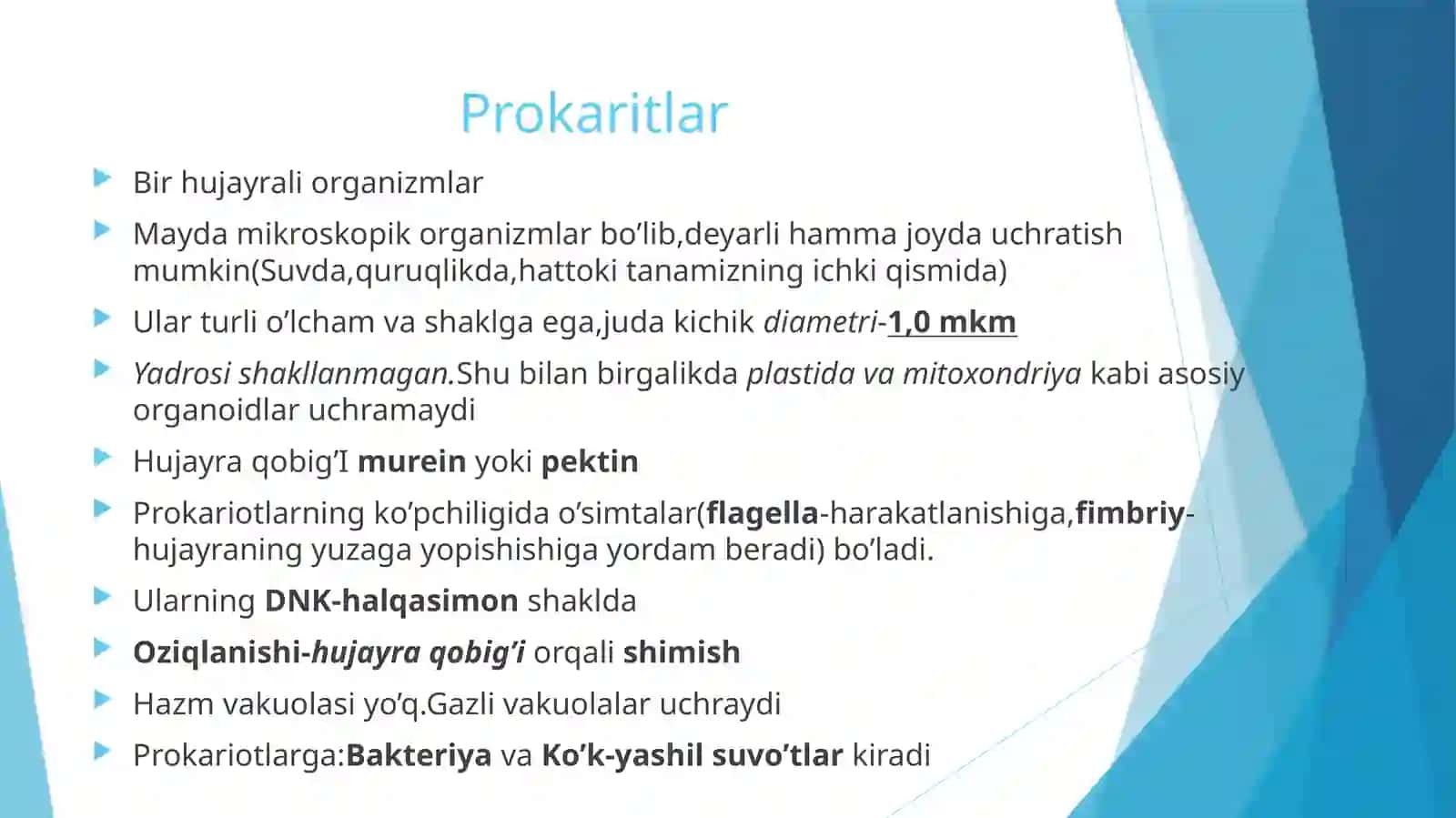 Prokariothujayralar 2