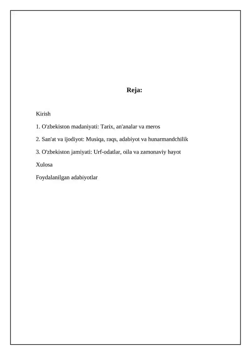 O'zbekiston madaniyati 2