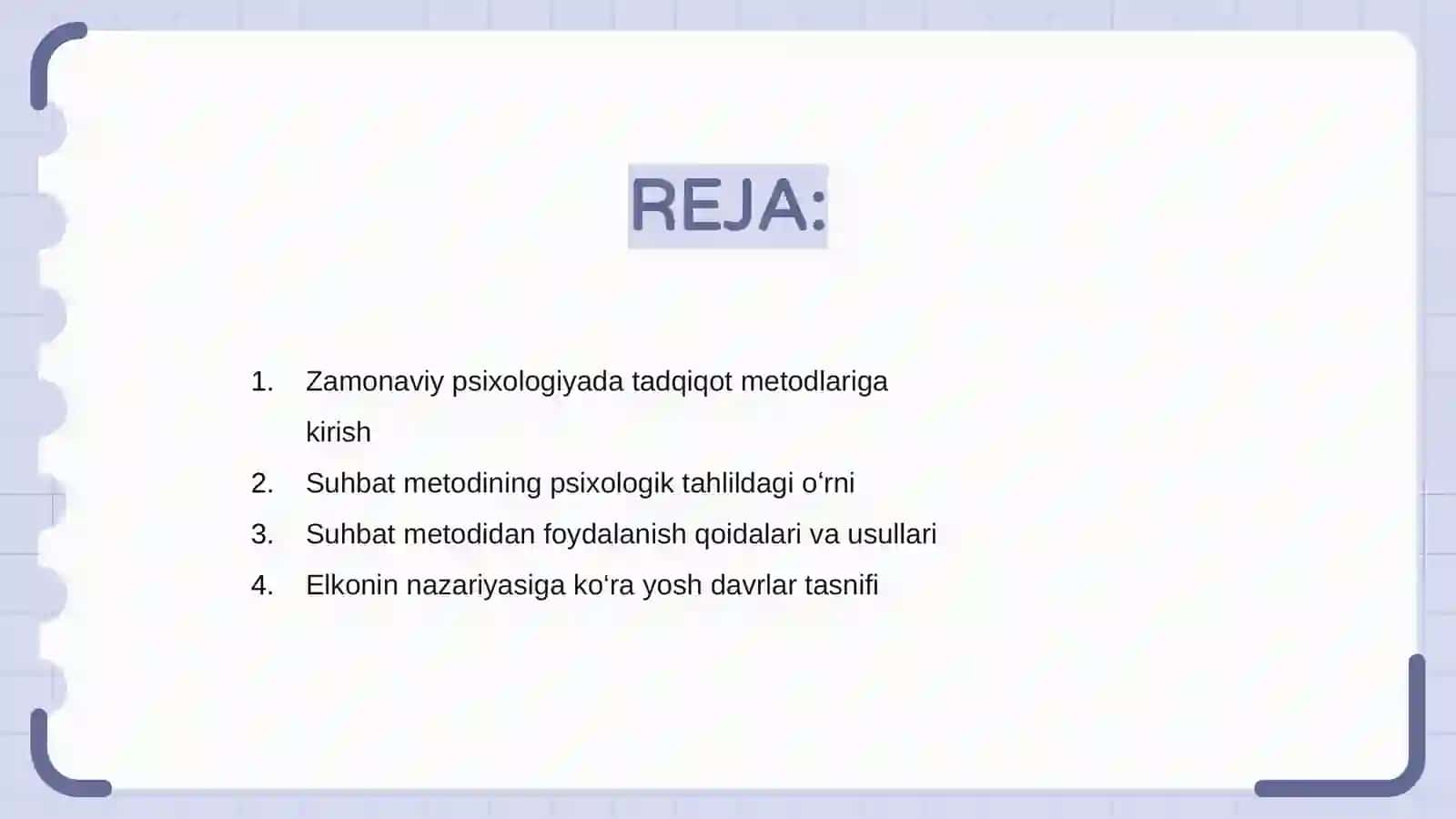 Zamonaviy psixologiyada tadqiqot metodlari 2