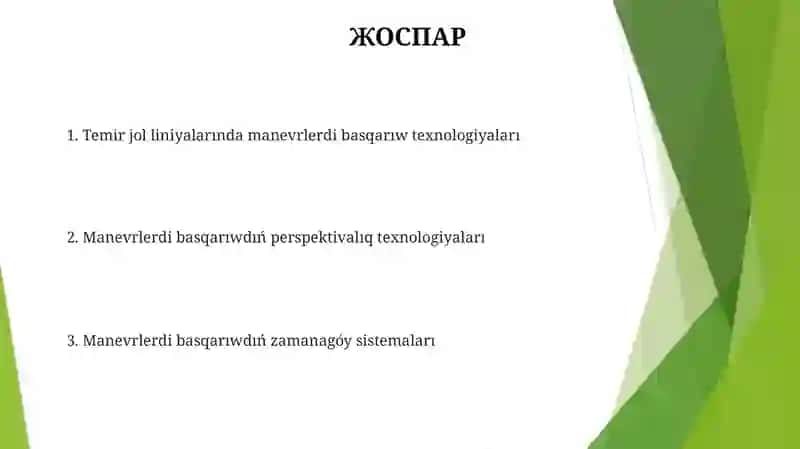 Innovaciyalıq texnologiyalar hám perspektivalar 2