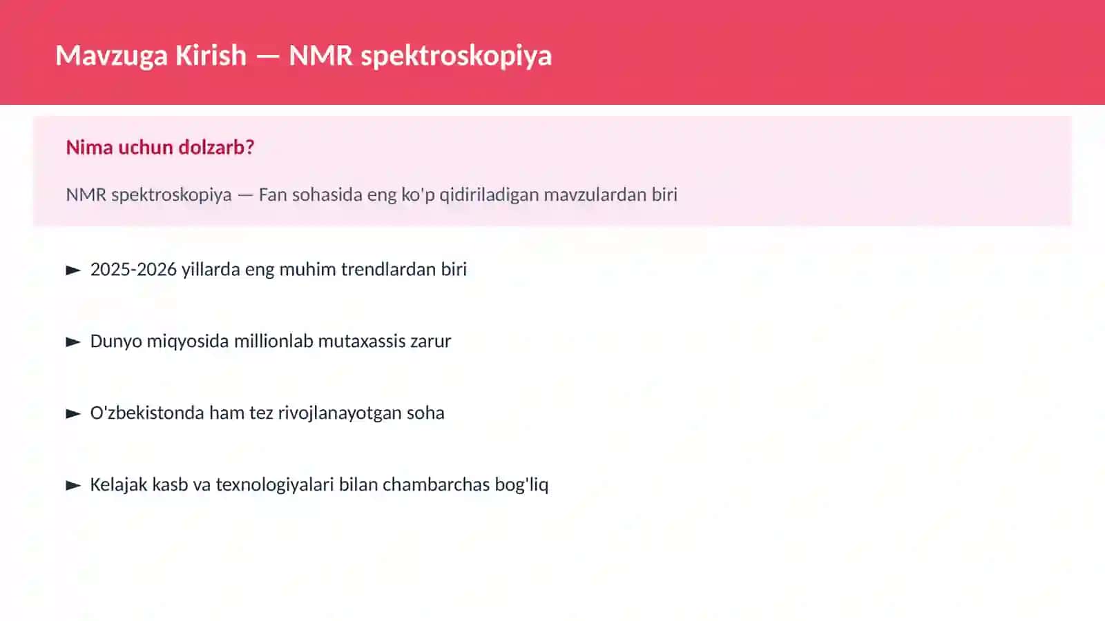NMR spektroskopiya 2