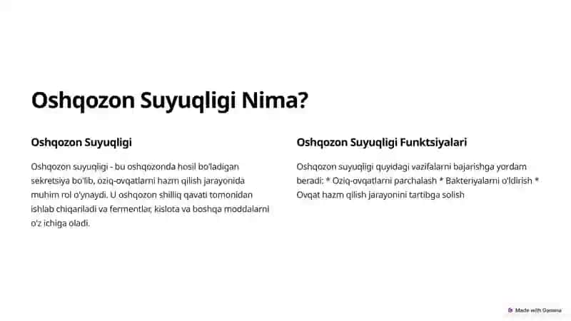 Oshqozon Suyuqligi Tashxisining Klinik Ahamiyati 2