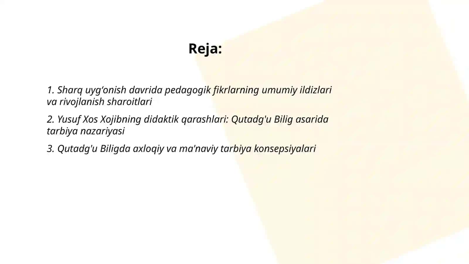 Sharq uygʻonish davrida pedagogik fikrlarning rivojlanishi 2