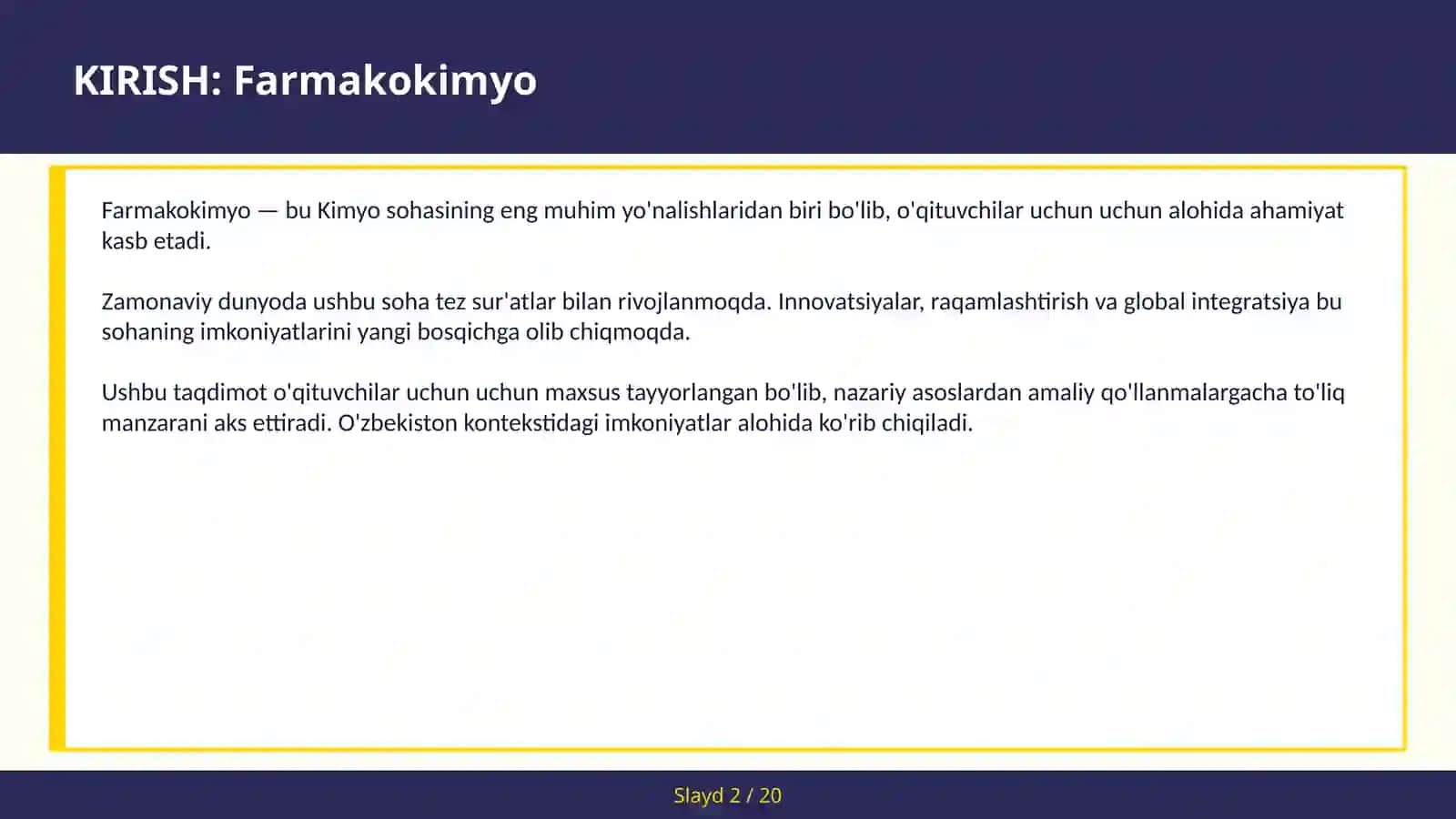 Farmakokimyo Dori Dizayn 2