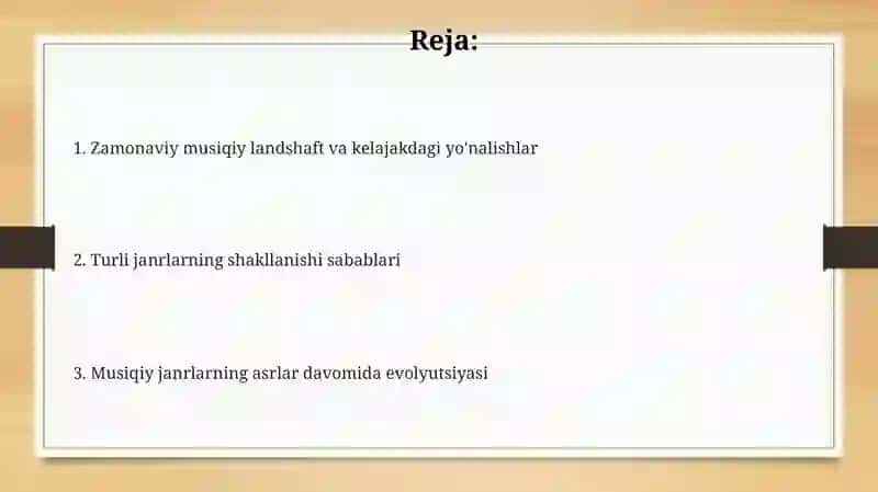 Musiqiy janrlarning kelajagi 2