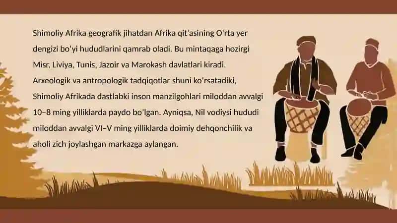 Afrika xalqlari etnologiyasi: shimoliy va sharqiy Afrika xalqlari 2