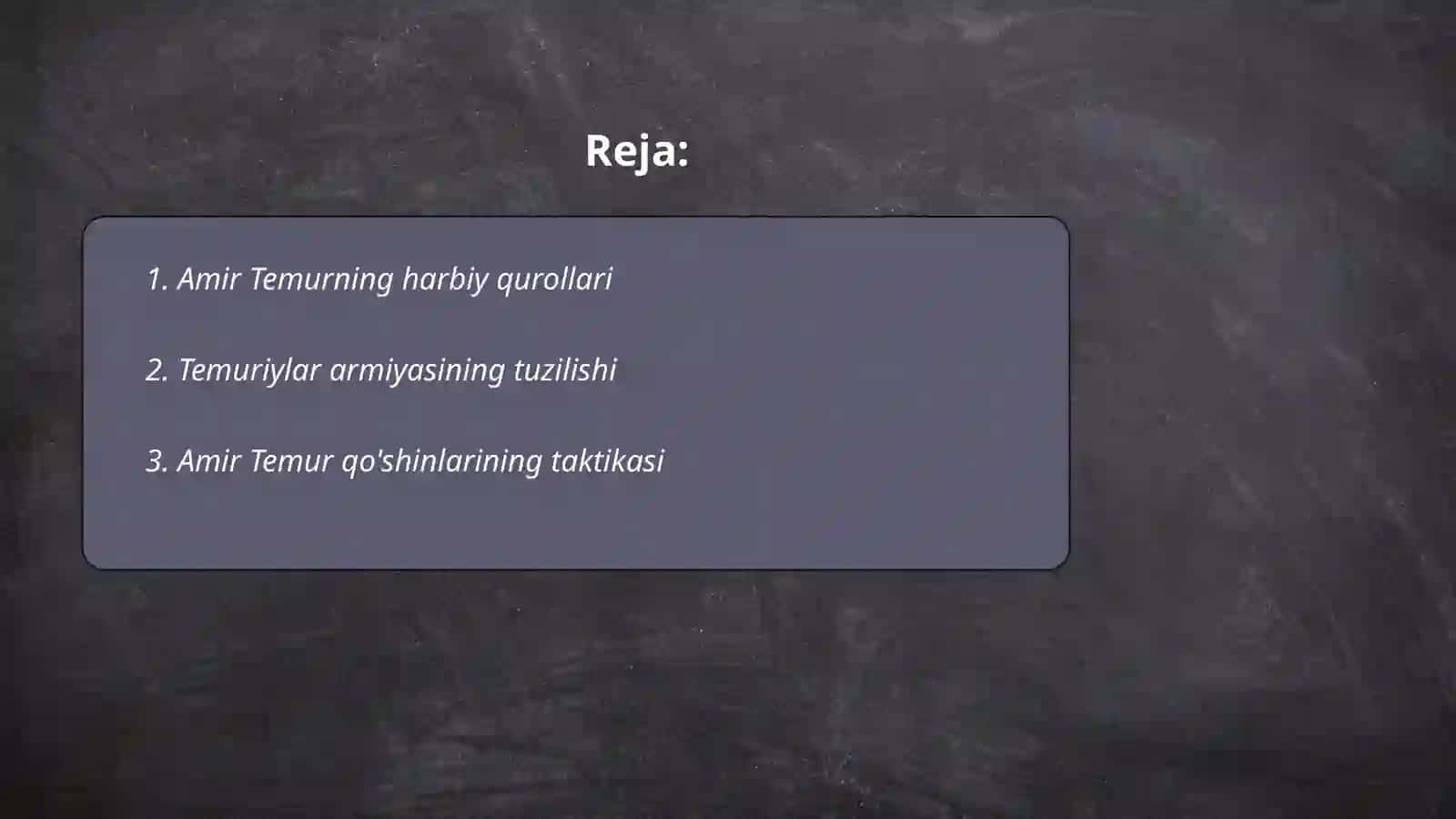 Amir Temurning harbiy qurollari 2