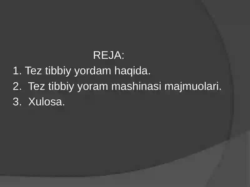 Tibbiy mashina – majmualari 2