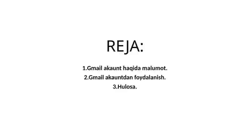 Gmail akaun haqidagi ma'lumot 2