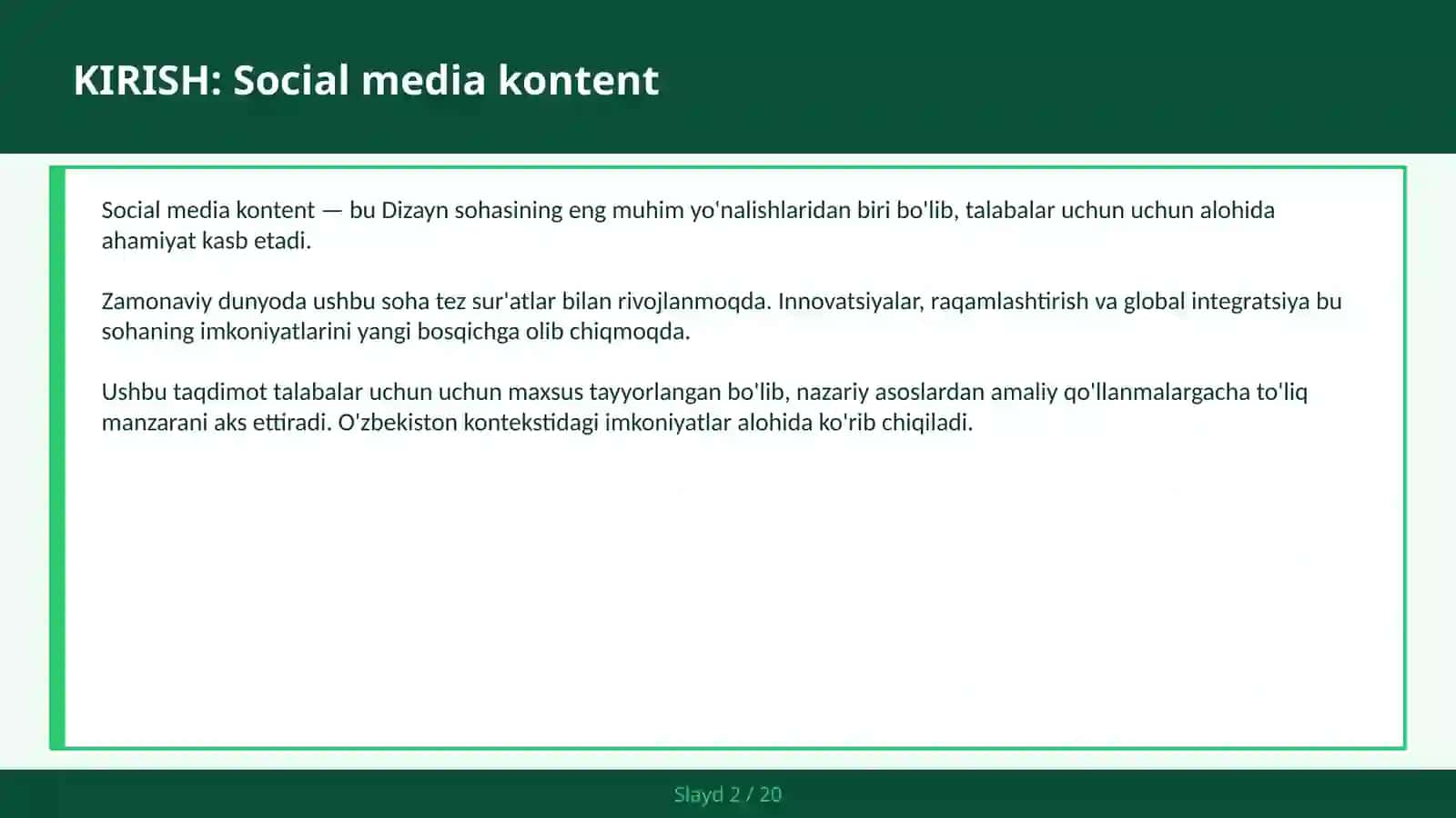 SOCIAL MEDIA KONTENT 2