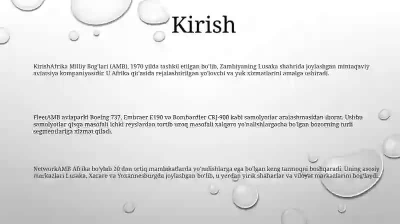 Afrika Milliy Bog‘Lari 2