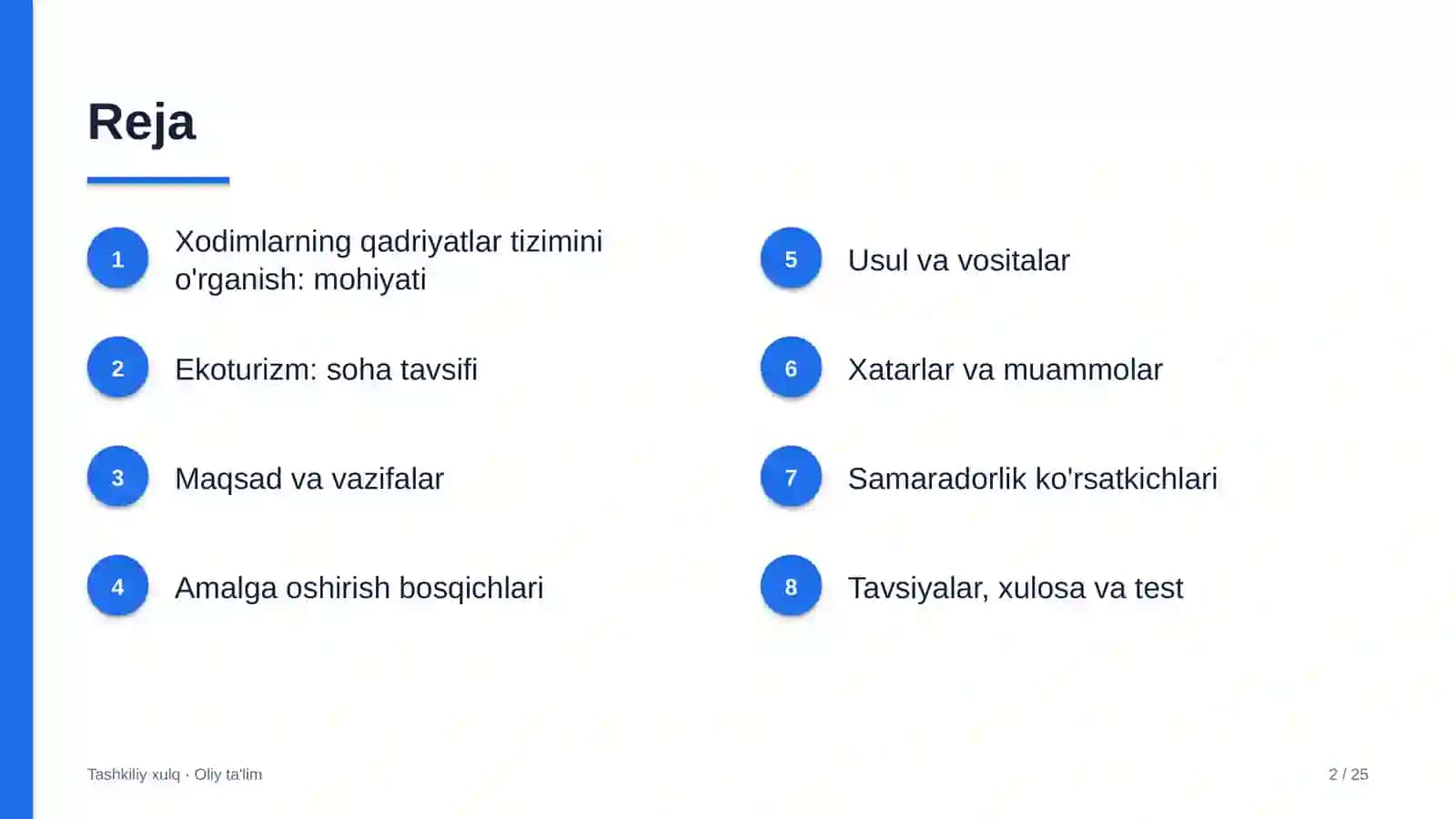 Ekoturizmda xodimlarning qadriyatlar tizimini o'rganish 2
