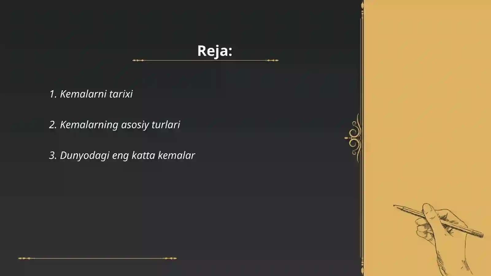 Kemalarni axamiyati 2