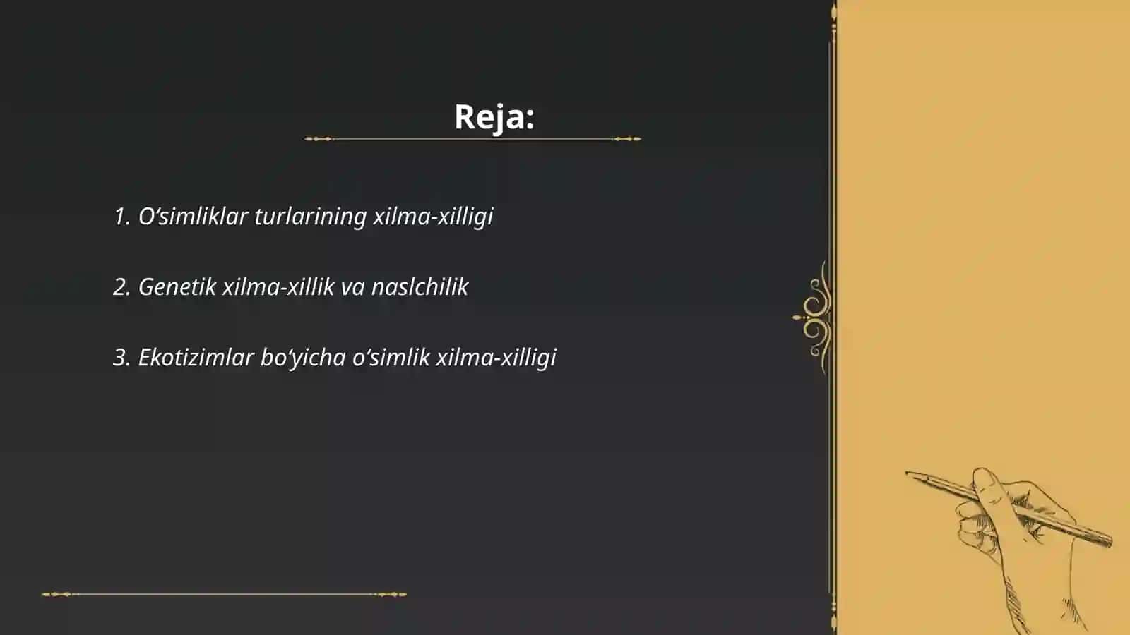 Oʻsimliklar turlarining xilma-xilligi 2