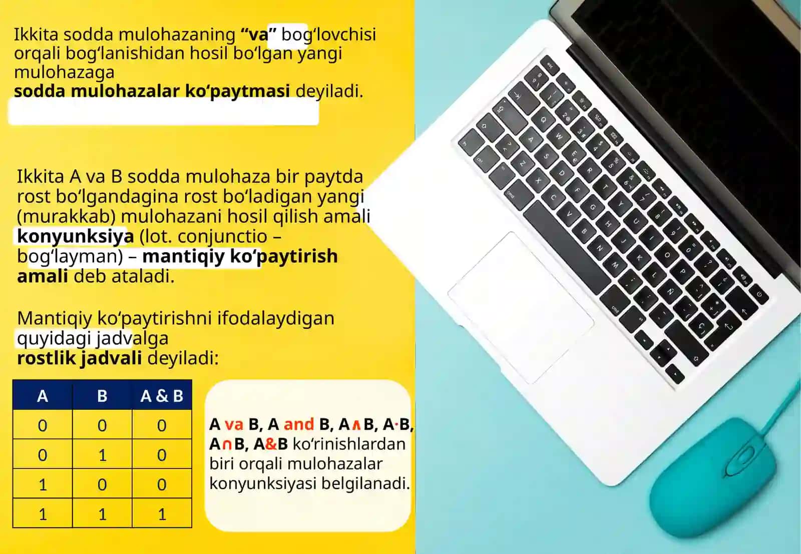 Mantiqiyamallar va ifodalar 2