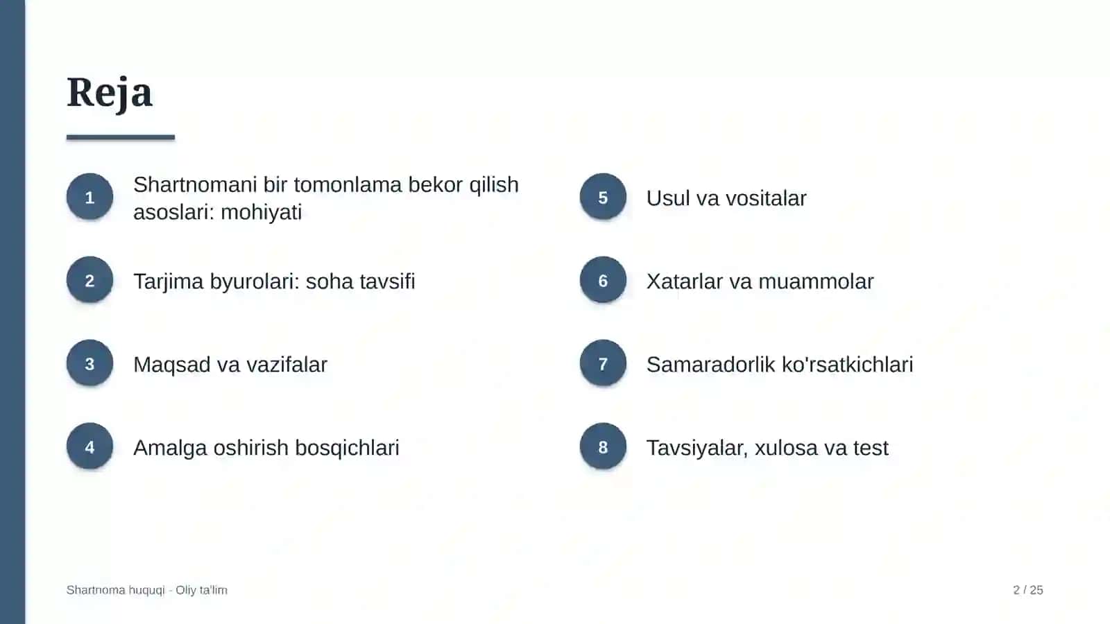 tarjima byurolarida shartnomalarni bir tomonlama bekor qilish asoslari 9910 2