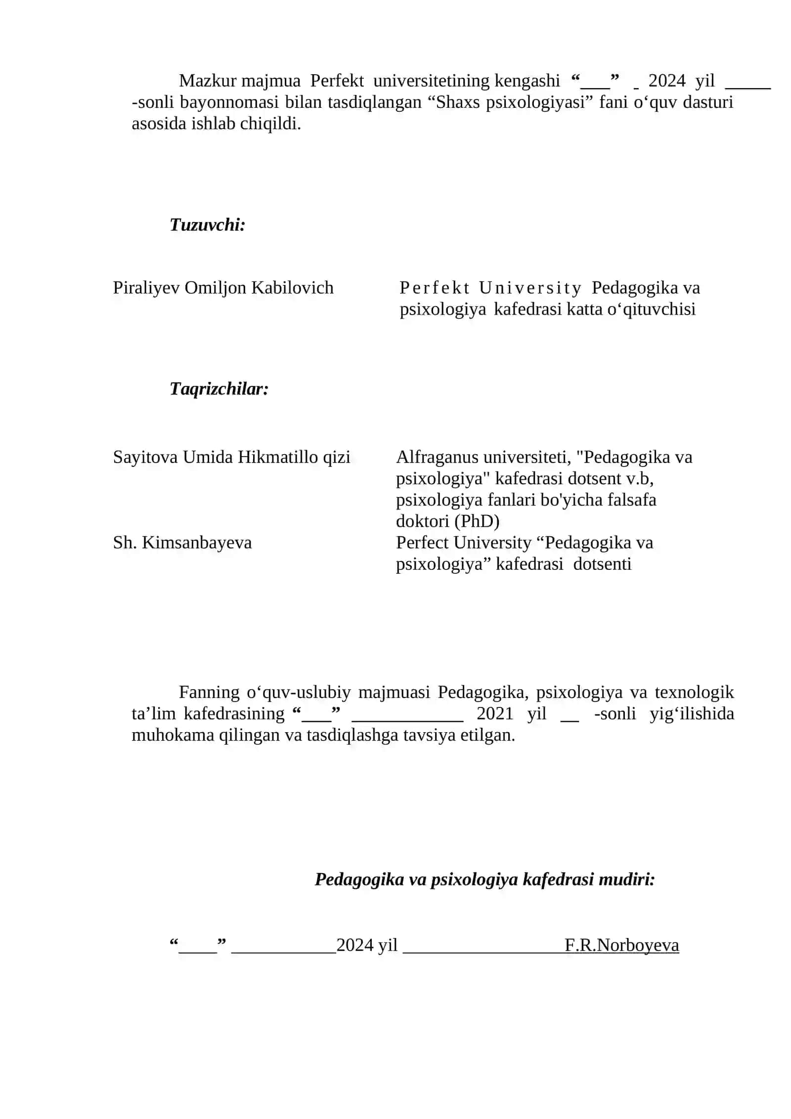 YOSH PSIXOLOGIYASI FANIDAN O‘QUV-USLUBIY MAJMUA 2
