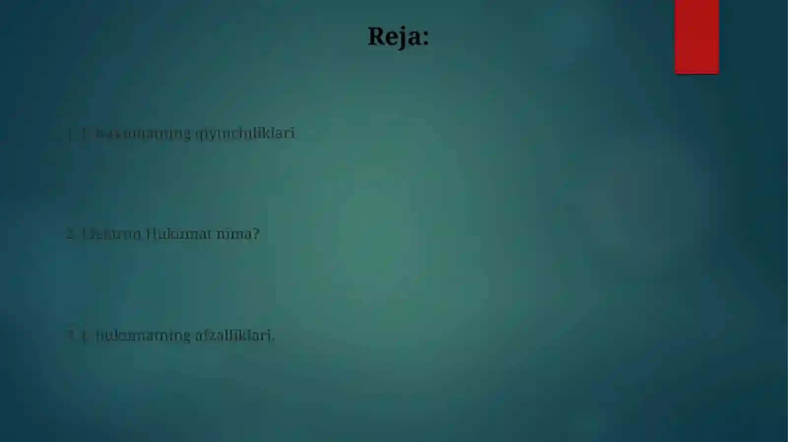 Davlatni elektron usulda boshqarish 2