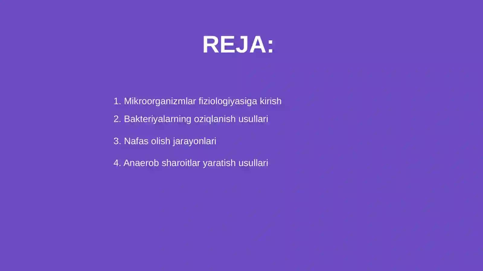 Mikroorganizmlar fiziologiyasi 2