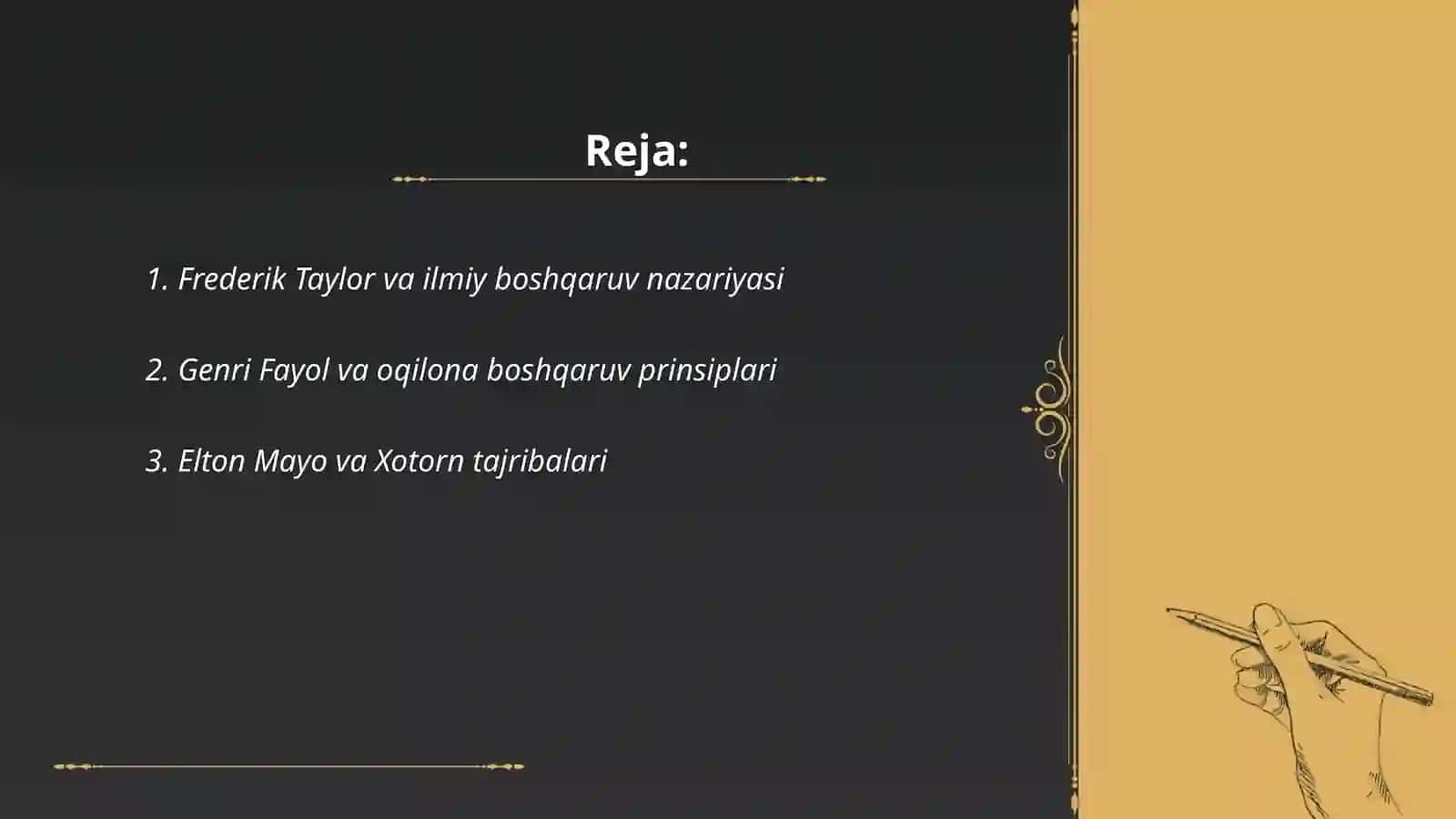 Frederik Taylor va ilmiy boshqaruv nazariyasi 2