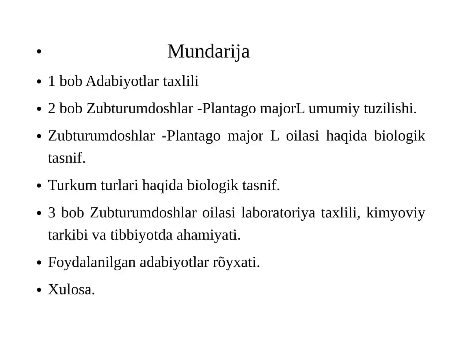 Kattazubturum(Plantagomajor L) o'simligi urug'larini laboratoriya taxlili 2