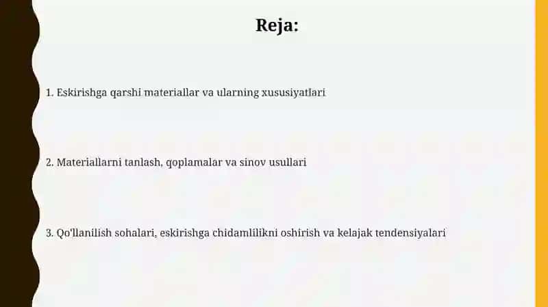 Yonginga qarshi Vateriallar va ularning xususiyatlarme 2