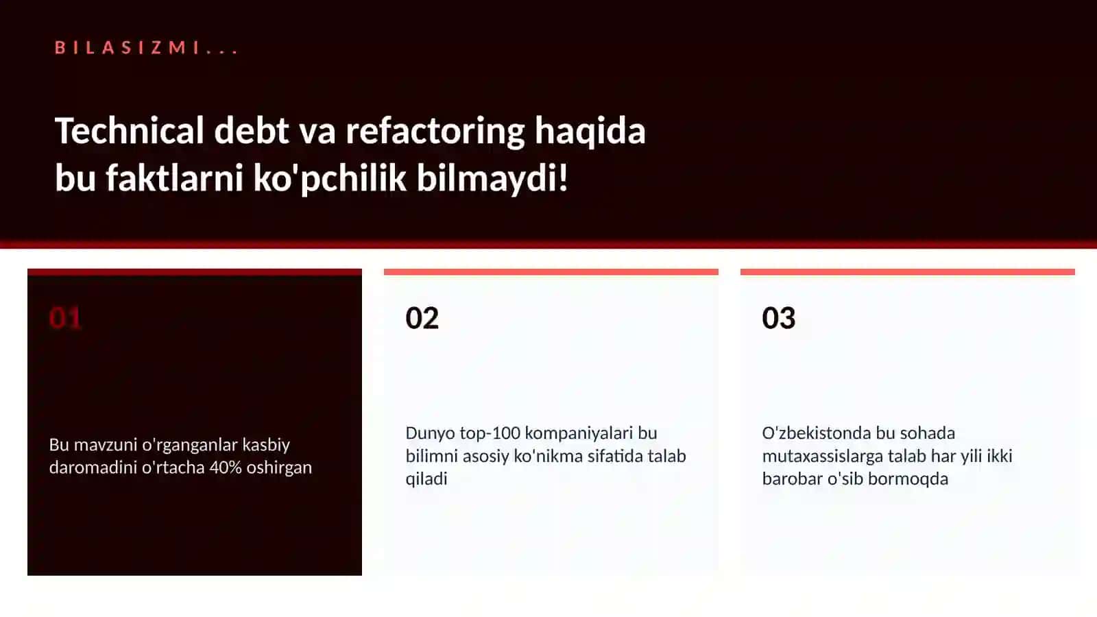 Technical debt va refactoring 2