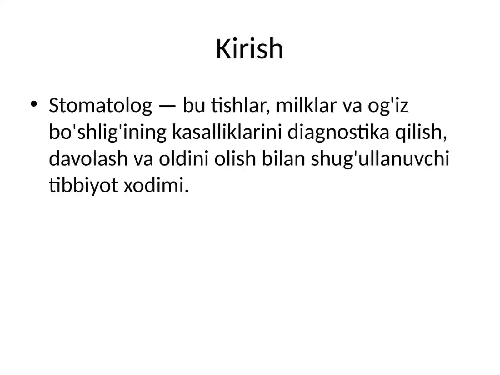 Stomatolog kasbi 2