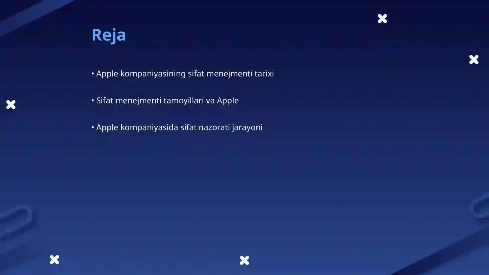 Apple kompaniyasi misolida sifat menejmenti 2