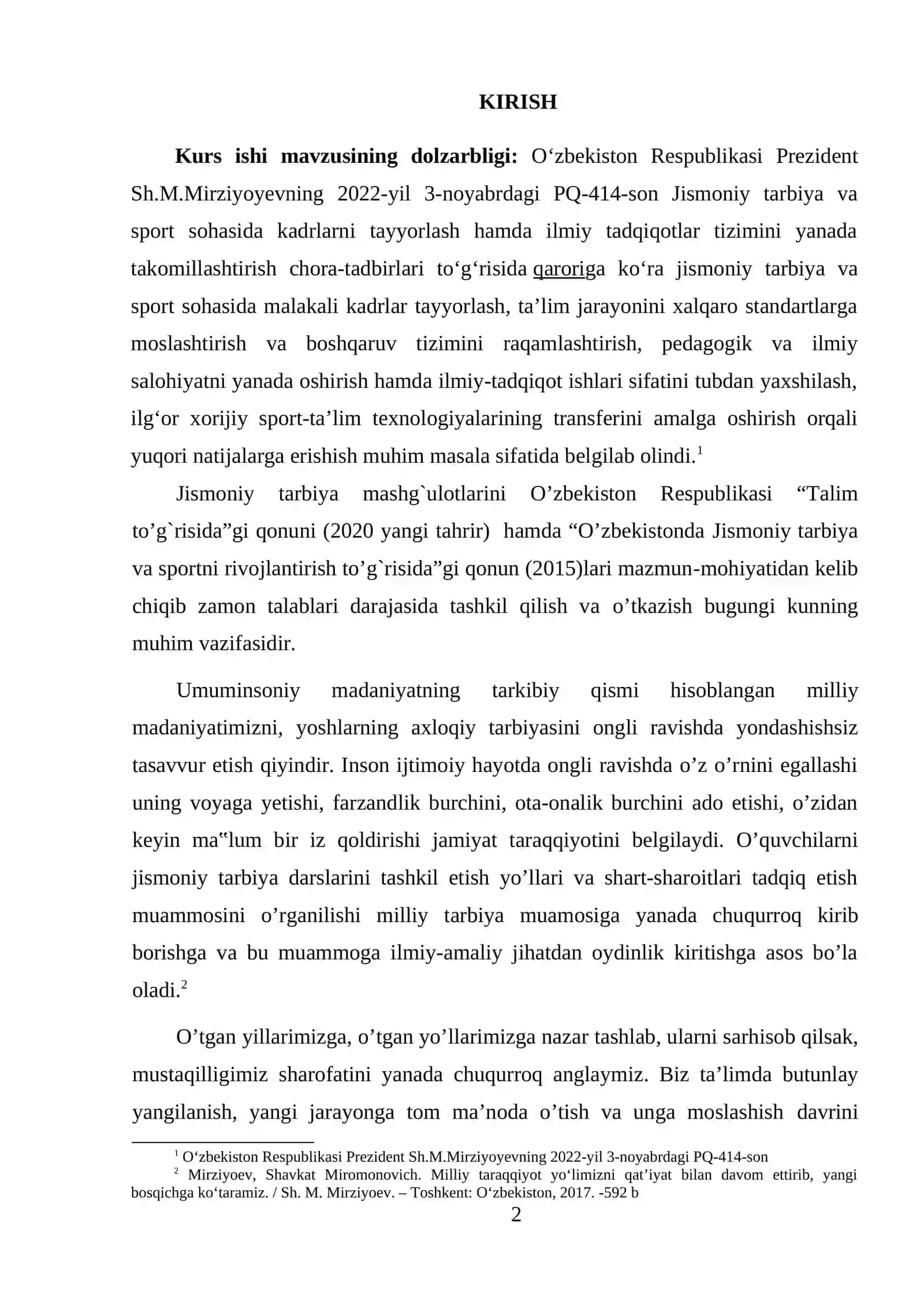 SPORTNING IJTIMOIY MOXIYATI VA JISMONIY TARBIYA TIZIMIDAGI O‘RNI 2