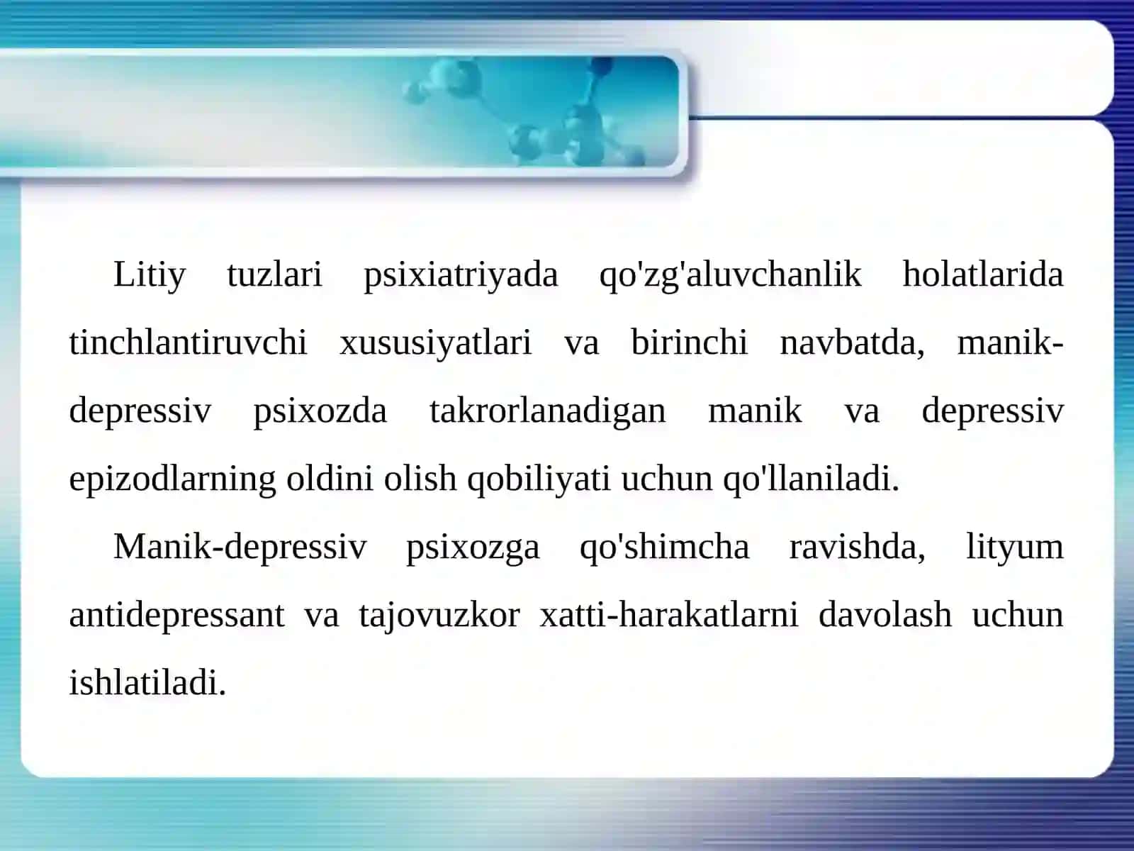 Litiy tuzlari 2