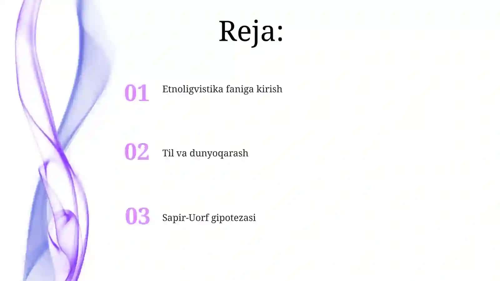 Etnolingvistika. Sepir-Uorf 2