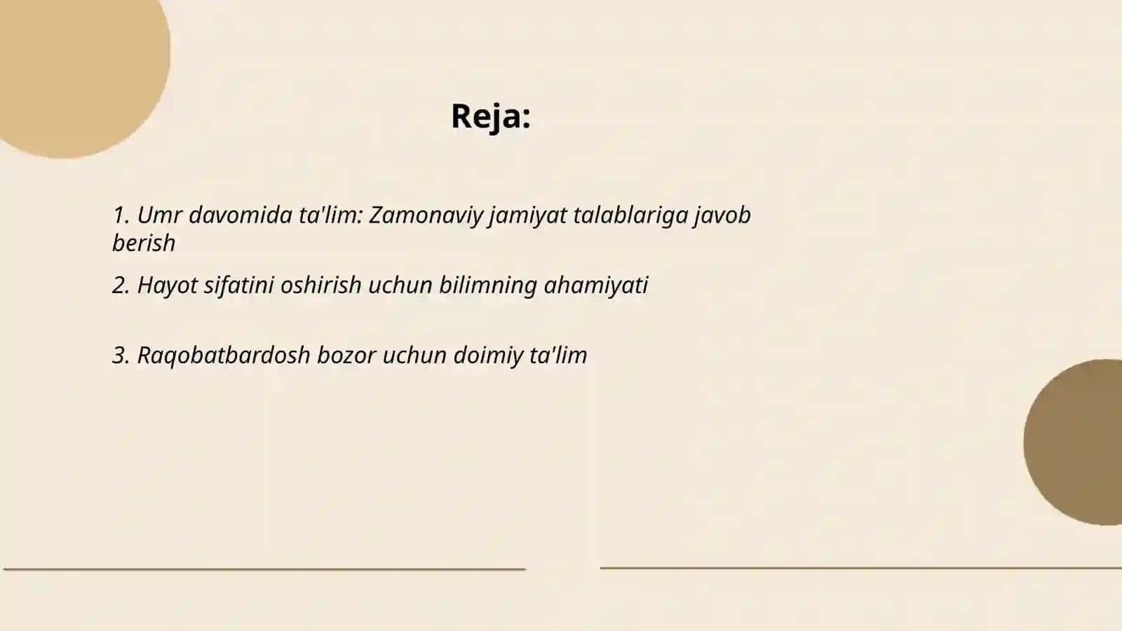 Umr davomida ta'lim 2