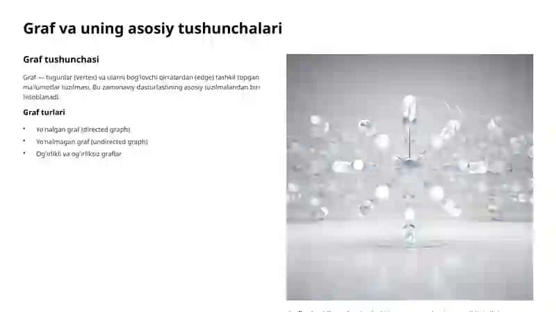 Graf va uning asosiy tushunchalari 2