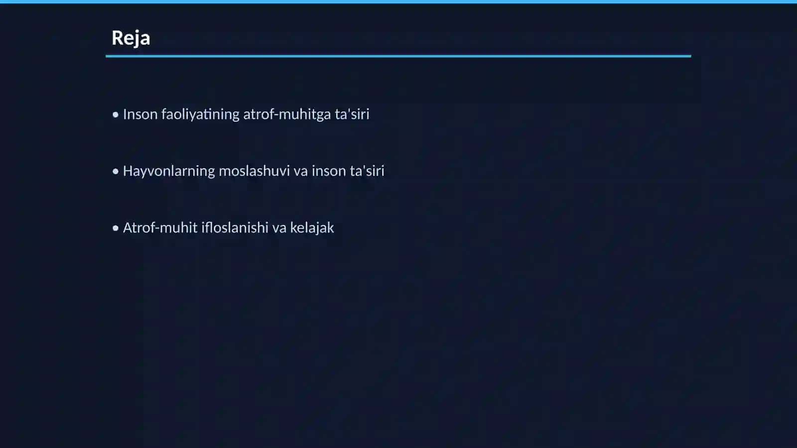 Atrof-muhitning ifloslanishi 2