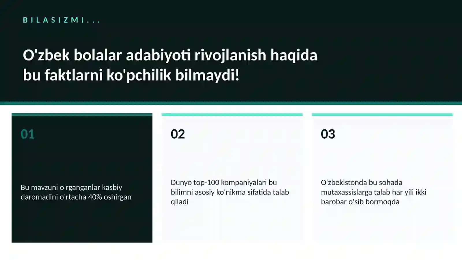 O'zbek bolalar adabiyoti rivojlanish 2