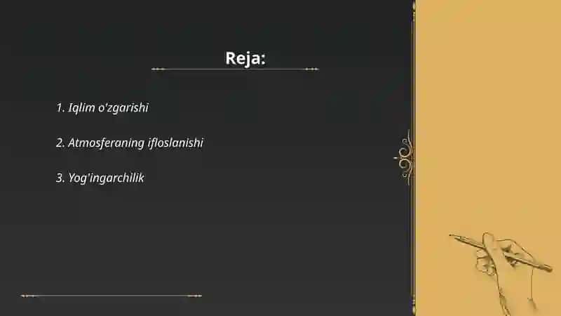 Iqlim o'zgarishi 2