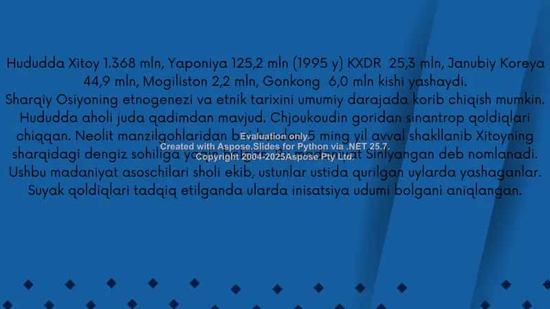 Osiyo xalqlari etnologiyasi 2