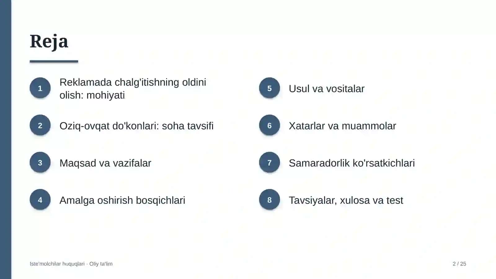 oziq ovqat do'konlarida reklamada iste'molchilarni chalg'itishning oldini olish 3847 2